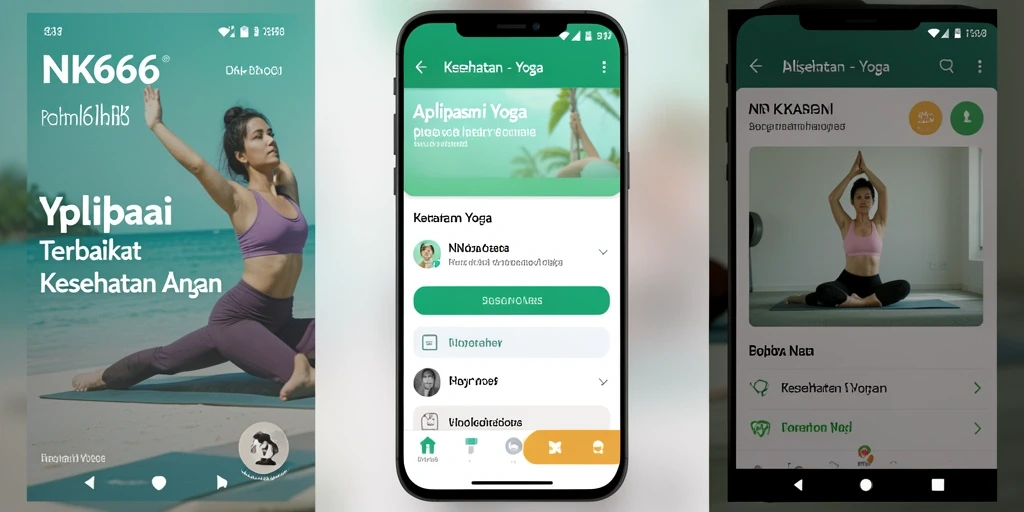Antarmuka NK666 yang intuitif untuk latihan yoga yang lebih baik.