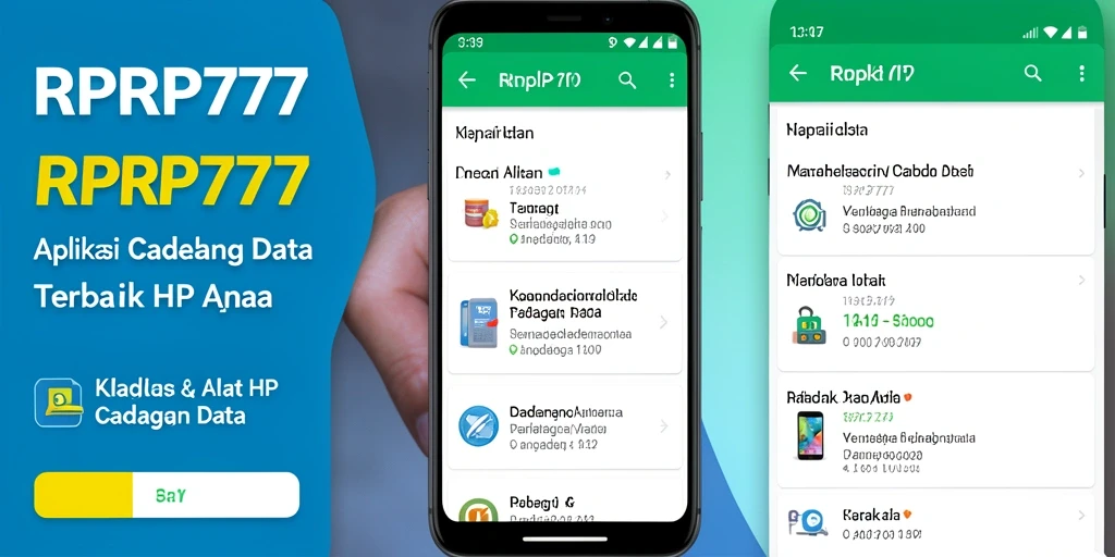 Antarmuka aplikasi RPRP777 yang sederhana dan mudah digunakan.