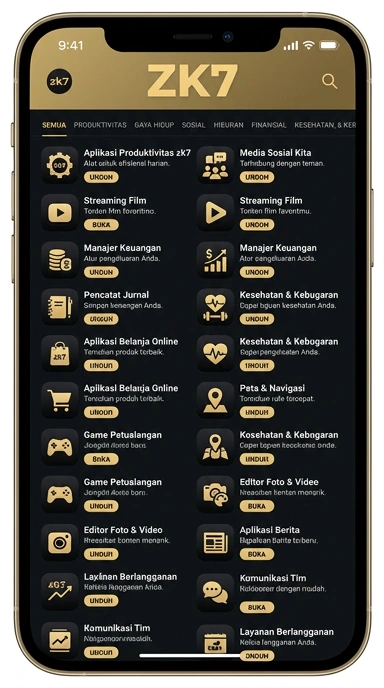 zk7 — Katalog Aplikasi Populer & Kanal Uji Terlengkap